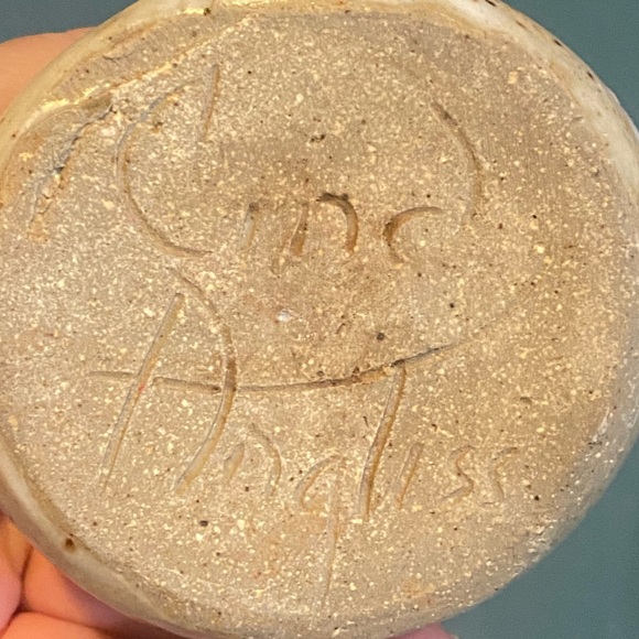 Cindy Angliss Signed Studio Art Pottery Small Basket Trinket Jewelry Handmade - Picture 7 of 9